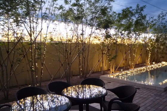 LEDイルミネーション　結婚式場　群馬県伊勢崎市