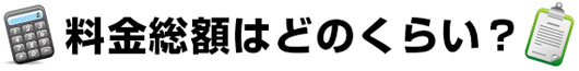 料金総額はどのくらい？